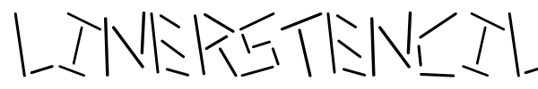Linerstencil font preview